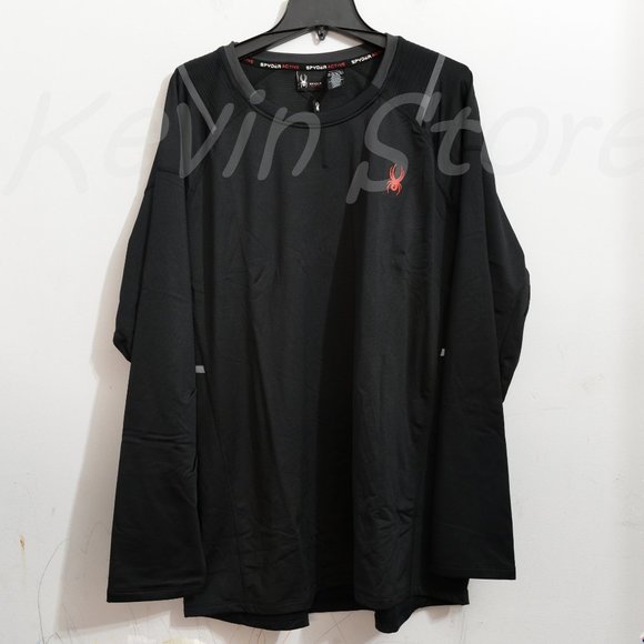 BLACK NWT‎ Spyder Men’s Active Long Sleeve Shirt - Picture 1 of 7